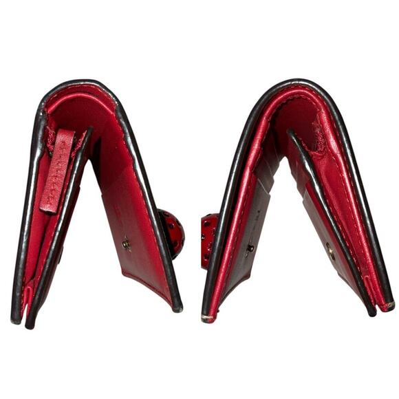 GUCCI Cherry GG Supreme Beige Gray Bi-fold Wallet W/Box and Card - Picture 6 of 16